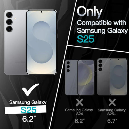 Funda Slim Para Samsung Galaxy S25 Plateado Liso