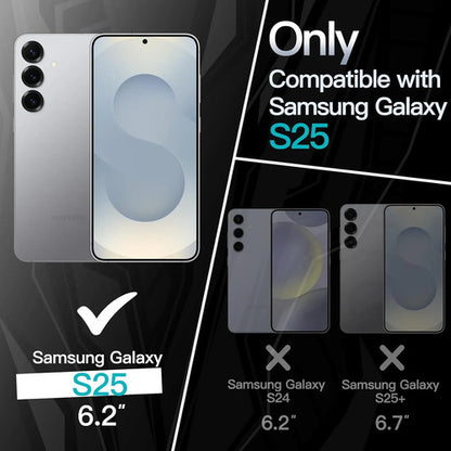 Funda Slim Para Samsung Galaxy S25 Plateado Liso