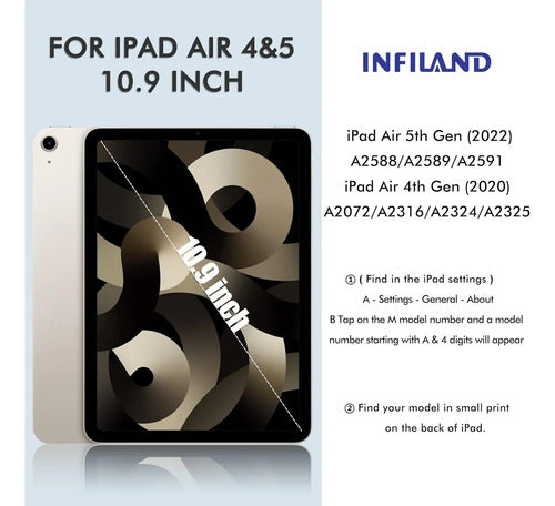 Funda Para iPad Air 11 Pulgadas M3/m2 (2025/2024) Plateado