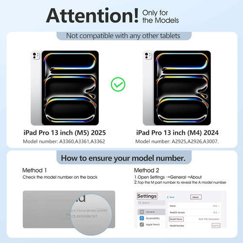 Funda iPad Pro Trasera Translúcida Con Soporte Tríptico Negro