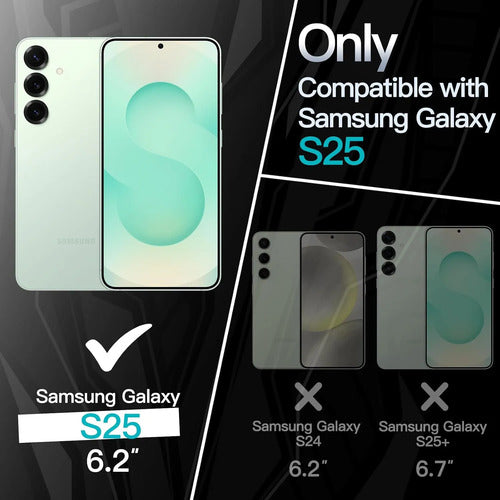 Funda Slim Para Samsung Galaxy S25 Verde Claro Liso