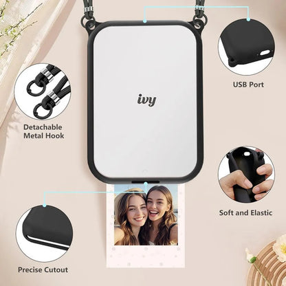 Funda De Silicona Para Impresora De Fotos Canon Ivy 2 Mini Negro