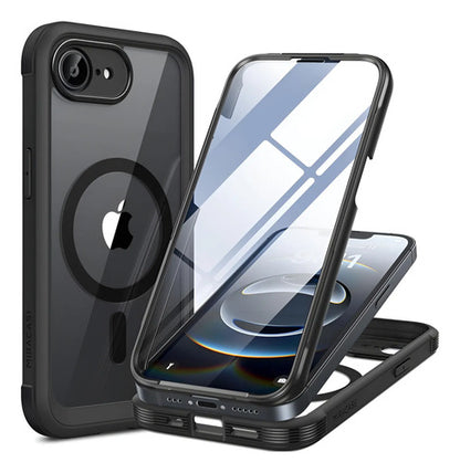 Funda Magnética Miracase Para iPhone 16e 6.1 , Negra Negro