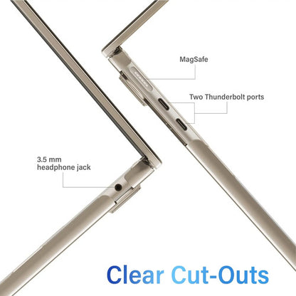 Funda Ibenzer Para Macbook Air 13  2022-2025, Transparente Transparente