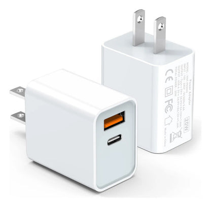 Pack De 2 Cargadores Rápidos Usb C De 20w Lcgens Blanco