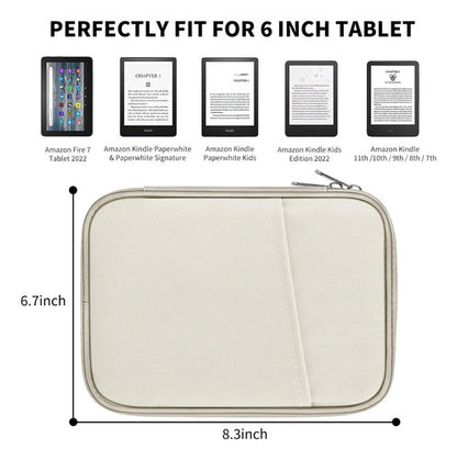 Funda De Tela Para Kindle De 6 Y 7 Pulgadas Beige