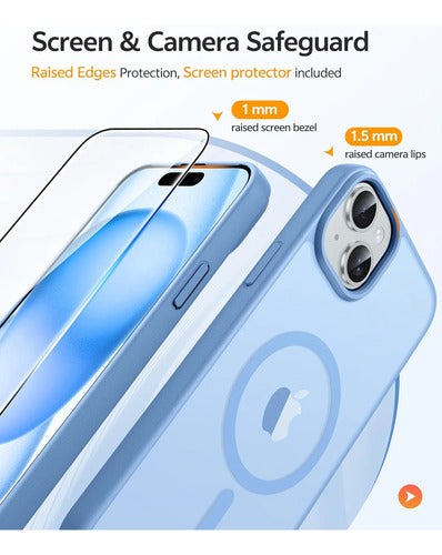 Funda Para iPhone 15 Azul Claro