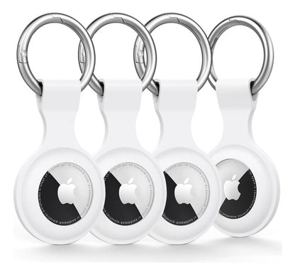 Llavero De Silicona Para Airtag Blanco