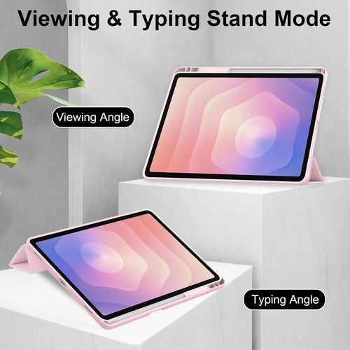 Funda Con Soporte Para Lápiz - Samsung Galaxy Tab S11 Ultra Rosa