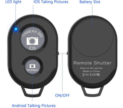 Control Remoto Para Cámara De Smartphone Zttopo Negro