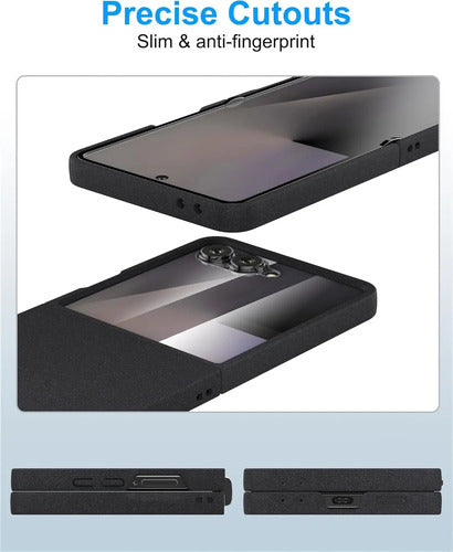 Funda Samsung Galaxy Z Flip 7, Protect De Pantalla Integrado Negro
