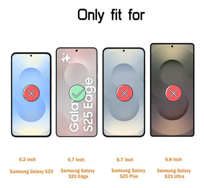 Funda Para Samsung Galaxy S25 Edge Con Protector Transparente