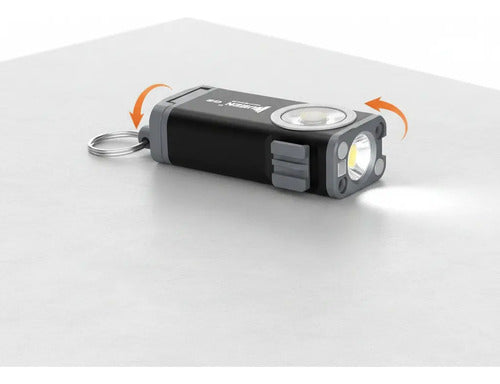 Mini Linterna Llavero Recargable Wuben G2, 500 Lúmenes Blanco Negro