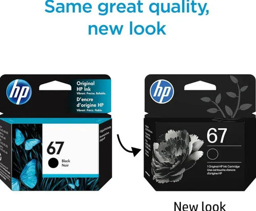 Cartucho De Tinta Hp 67 Color Negro