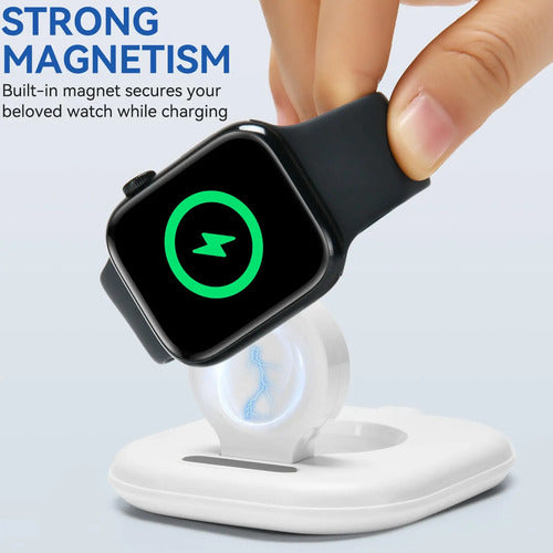 Cargador Para A Watch Magnético Inalámbrico Portátil Blanco