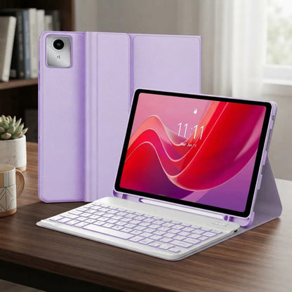 Funda Con Teclado Para Lenovo Tab M11 / K11 Lte 11 Pulgadas Morado