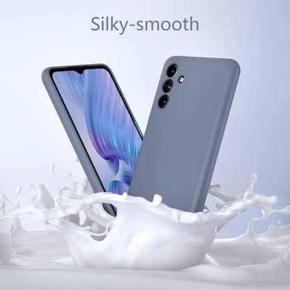 Funda Para Galaxy A13 5g, Silicona Líquida, Delgada, Suave Gris Oscuro