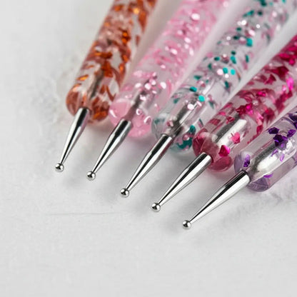 Kit De 5 Herramientas Para Diseño De Uñas, Punteros