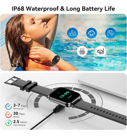 Smartwatch  Hd, Bluetooth Negro