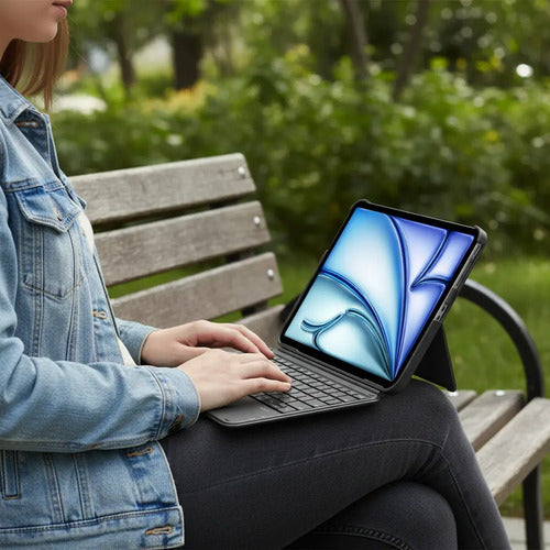 Funda Con Teclado Para iPad 11th/10th Gen, Air 11 Gris