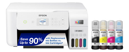 Impresora Multifuncional Epson Ecotank Et-2800 Blanca Ina... Negro