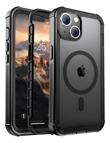 Funda Para iPhone 14, Protección Militar Y Antideslizante Negro