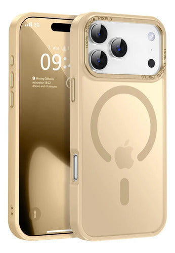 Funda Para iPhone 17 Pro Magnetica Crema