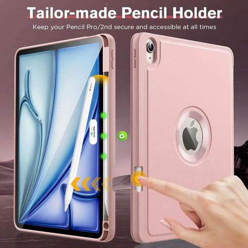 Funda Para iPad Air 11 (m3 2025 / M2 2024) Rosa
