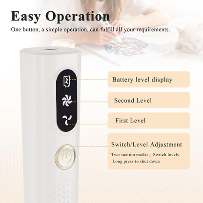 Haroopet Lápiz De Pintura De Diamantes Eléctrico, Sin Cer...