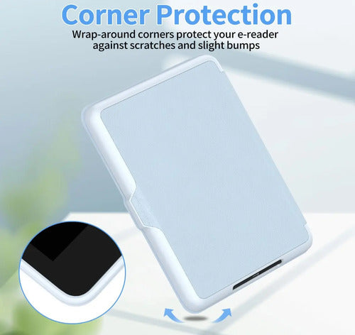 Funda Premium Para Kindle Paperwhite Celeste
