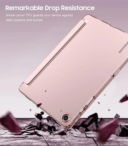 Funda Para Samsung Galaxy Tab A9+ 11 Rosa Dorado