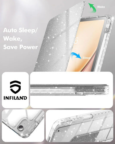 Funda Giratoria Para iPad Air 11' Plateado