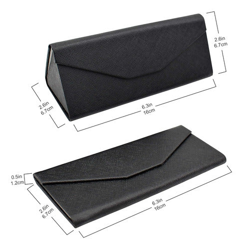 Estuche Magnético Plegable Para Lentes Negro