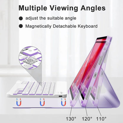 Funda Con Teclado Para Lenovo Tab M11 / K11 Lte 11 Pulgadas Morado