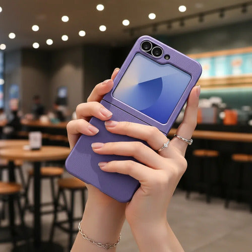Funda Para Samsung Galaxy Z Flip 6 Y Z Flip 7 Fe Lila
