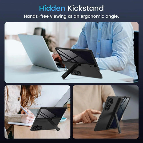 Funda Para Samsung Galaxy Z Fold 7 Con Protector. Negro
