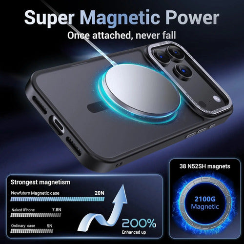 Funda Para iPhone 17 Pro Magnetica Negro