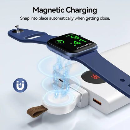 Cargador Portátil Para Apple Watch Usb Inalámbrico Blanco