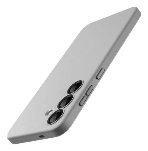 Funda Slim Para Samsung Galaxy S25 Plateado Liso