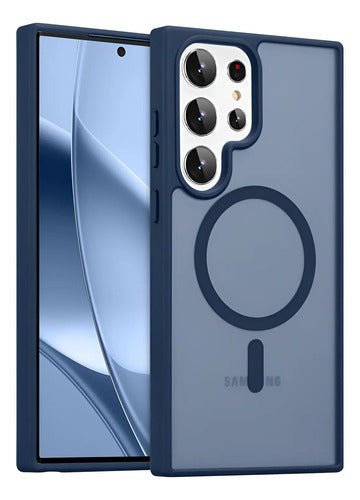 Funda Magnética Para Samsung Galaxy S23 Ultra Azul Oscuro