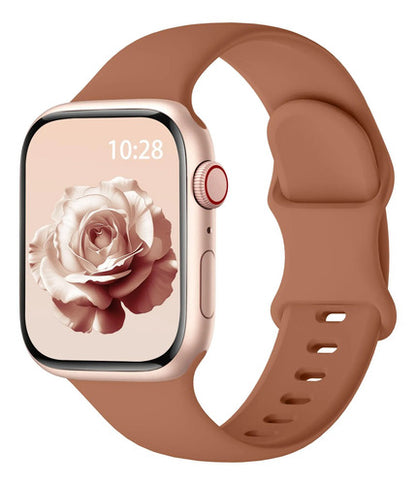 Correa Deportiva De Silicona Para Apple Watch Marrón
