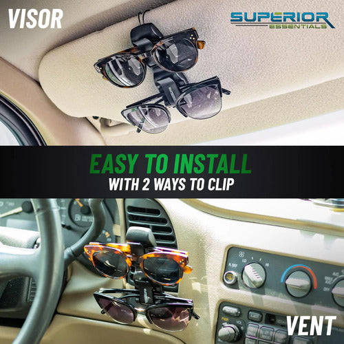 Clip De Visera Doble Para Gafas De Sol De Automóvil