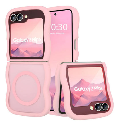 Funda Para Samsung Z Flip 6 Con Correa Rosa