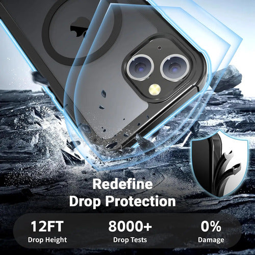 Funda Para iPhone 14, Protección Militar Y Antideslizante Negro