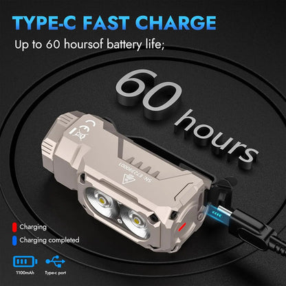 Linterna Recargable Wuben E7 1800 Lumen Mini Con Imán