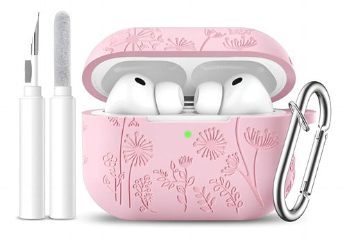 Funda Protectora De Silicona Para AirPods Pro 3 Rosa
