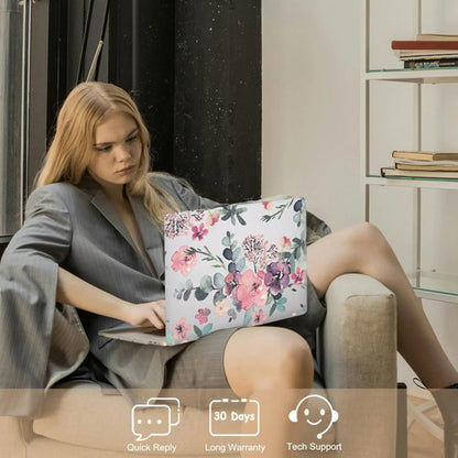 Funda Protectora Para Macbook Air 13.6  M2-m4 2022-2025 Rosa