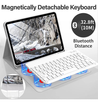 Funda Con Teclado Para iPad Air Gen 11 Gris