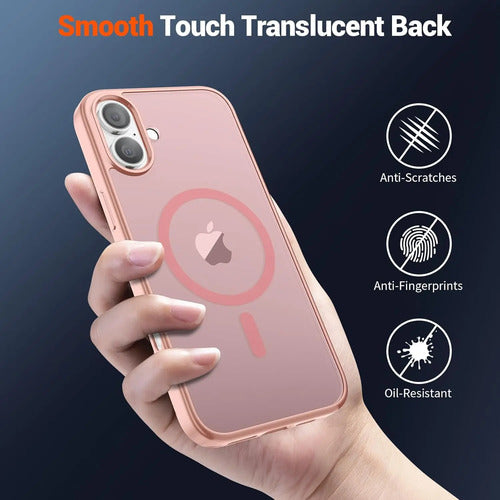 Funda Magnética Supfine Para iPhone 16 Rosa