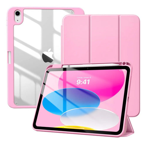 Funda Para iPad A16, 11va Gen 11'' 2025 Y 10ma Gen 10.9'' Rosa Claro
